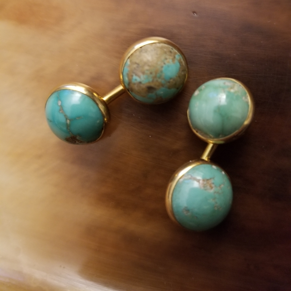 Genuine Turquoise Cufflinks